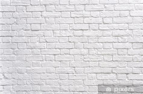 Papier peint Un mur de briques blanc - PIXERS.FR