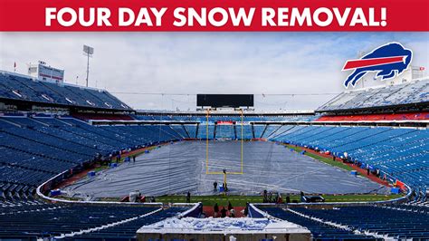 Buffalo Bills Stadium Four Day Snow Removal Timelapse!