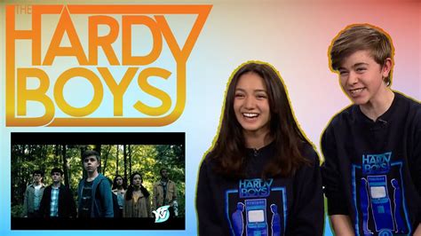 Watch The Hardy Boys Cast REACT and REVEAL some set secrets from S2 - YouTube