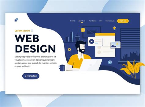 Landing page template on various top | Modern web design, Web template ...