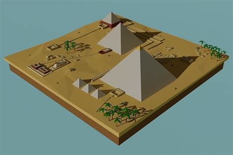 3D model Great Pyramid of Giza VR / AR / low-poly | CGTrader