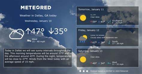 Dallas, GA Weather 14 days - Meteored