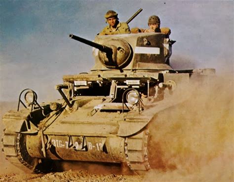 World War II in Color: M3 Stuart Light Tank in North Africa