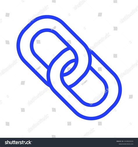 Chain Link Vector Illustration Icon Stock Vector (Royalty Free) 2129029331 | Shutterstock