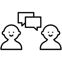 Two People Speaking Icon - Free PNG & SVG 1703304 - Noun Project