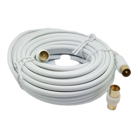 10M TV Aerial Cable Male to Male RF Coaxial Extension Female Digital Lead Metre 5060265760823 | eBay