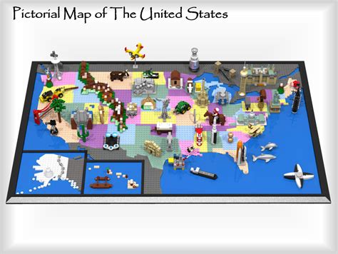 LEGO IDEAS - Product Ideas - Pictorial Map of The United States