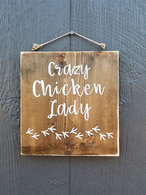 Crazy Chicken Lady - Etsy | Chicken lady, Chicken coop decor, Crazy ...