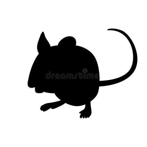 Cartoon Mouse Silhouette - Mickey mouse head silhouette simple style ...