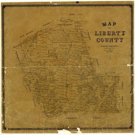 Map of Liberty County Texas – Legacy of Texas