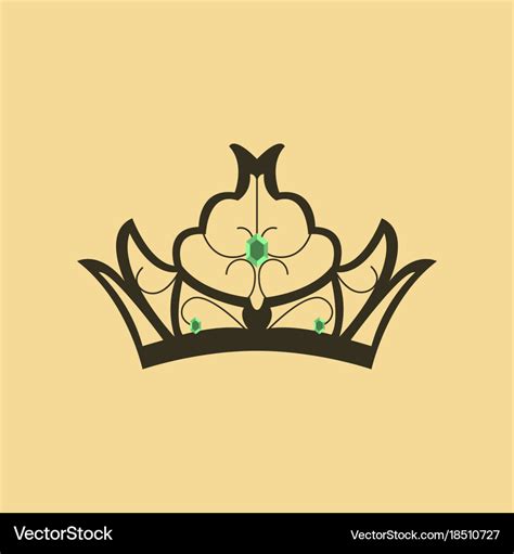 Flat icons on theme of andorra crown Royalty Free Vector