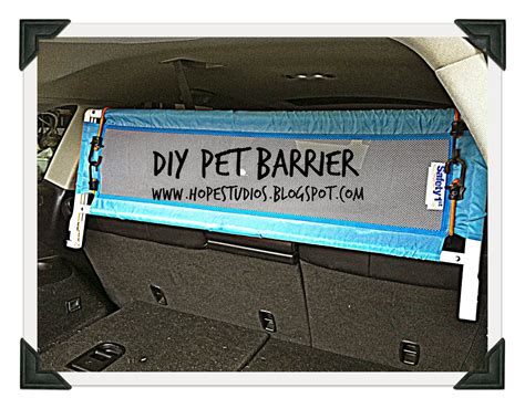 Hope Studios: Last Minute Pet Barrier for SUV