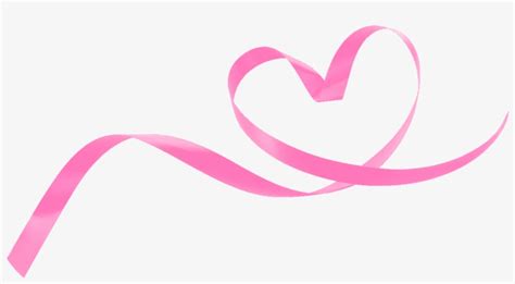 Valentine's Day Ribbon Heart Clip Art - Pink Ribbons Png - Free Transparent PNG Download - PNGkey