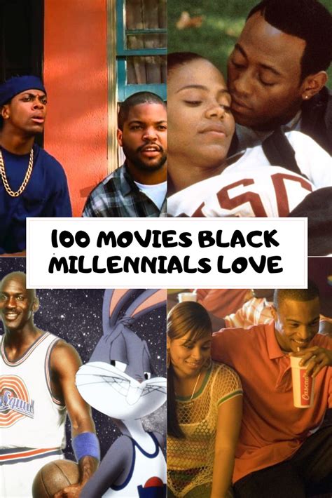 100 Movies Black Millennials Love | Movie black, 90s black movies ...