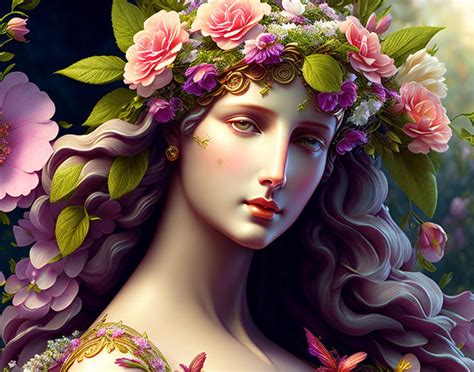 Flora - Roman goddess of flowers, spring, and fert by NothingIsManual on DeviantArt