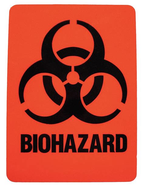 Biohazard, 2 in Label Wd, DOT Handling Label - 3XDJ5|18765LS - Grainger