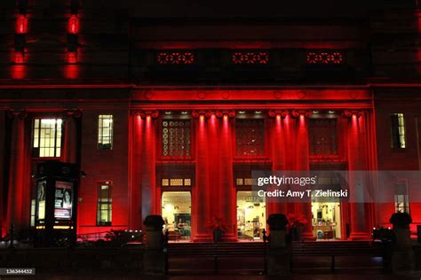 Red light illuminates the National Concert Hall in Dublin, Ireland,... News Photo - Getty Images