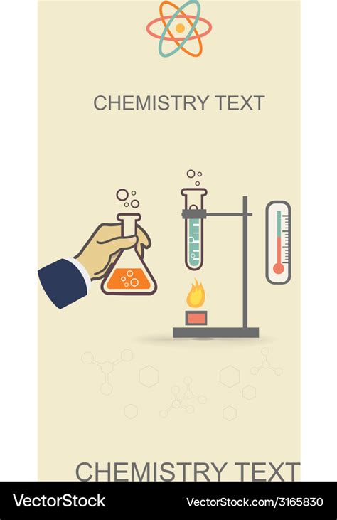 Chemistry infographic poster Royalty Free Vector Image