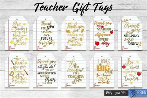 Teacher Gift Tag PNG |Thank You Teacher Printable