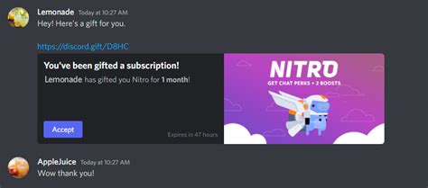 Nitro Gifting – Discord