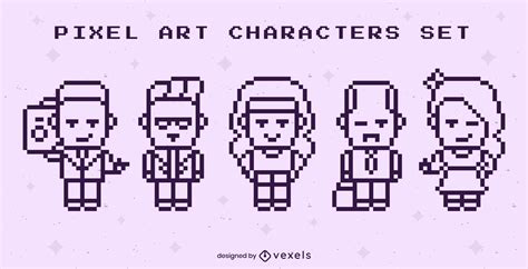 Chibi nghệ thuật cute pixel art characters Thỏa mãn trái tim của bạn