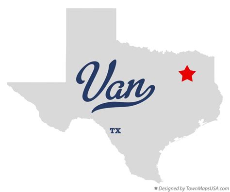 Map of Van, TX, Texas