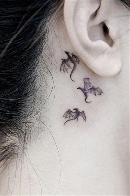 20 Cute Behind the Ear Tattoos for Women in 2020 | Behind ear tattoos, Stylist tattoos, Ear tattoo