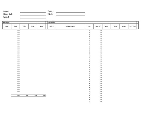 Free Printable Bookkeeping Templates [Excel, PDF, Word]