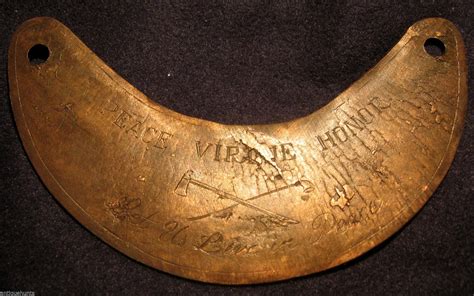 1795 TREATY of GREENVILLE OHIO INDIAN GORGET (NECK ARMOR) | #1796648691