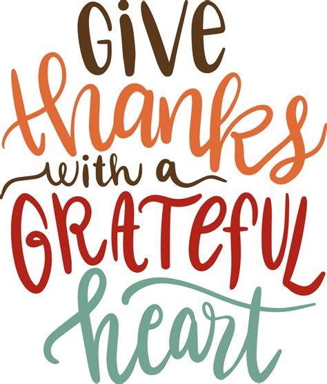 Give Thanks with a Grateful Heart SVG Cut File - Snap Click Supply Co.