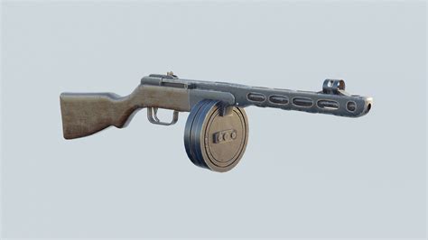 PPSh-41 3D model - TurboSquid 2124096