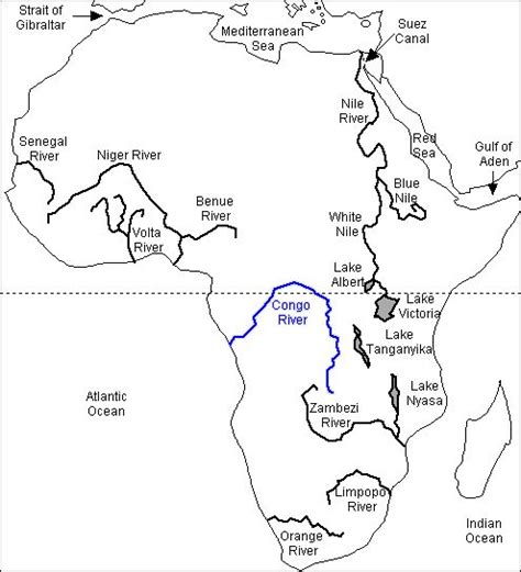 The Congo River | Africa map, Geography map, African map