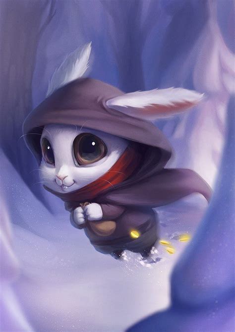 Digital art fantasy, Rabbit illustration, Character design