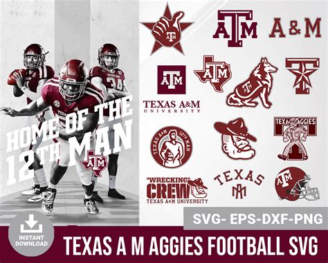 Texas A M Aggies Bundle SVG | Texas a&m, Digital, Svg