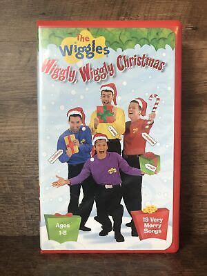 THE WIGGLES WIGGLY Wiggly Christmas VHS 2000 Kids Very Merry Songs Fun ...