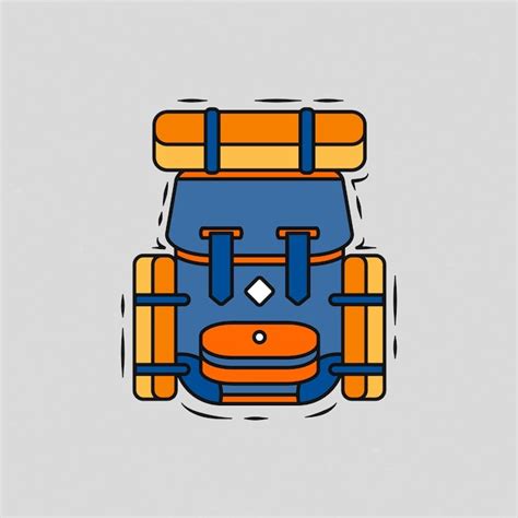 Premium Vector | Backpack cartoon design isolated