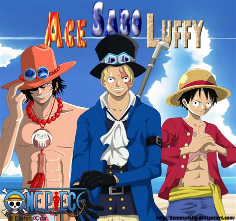 ASL - Ace Sabo Luffy (part 2) - Lineart Colored by DennisStelly on ...