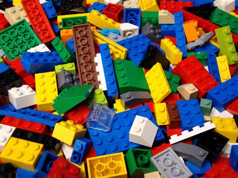 Bulk Lego Lot 100 Basic Legos: Bricks Blocks Plates Slopes