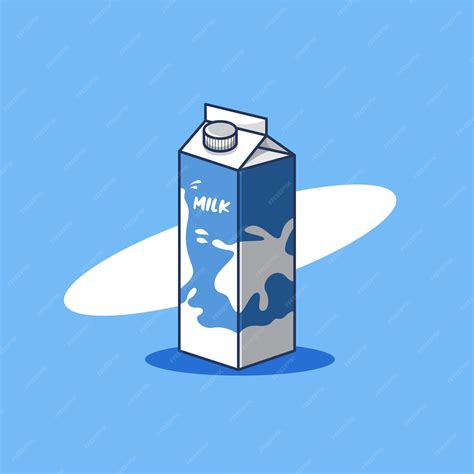 Premium Vector | Milk box illustration