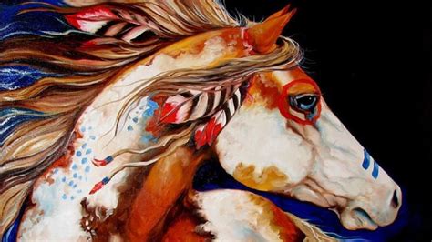 Pin by Windtalker1 on Wild Horses | Native american horses, Modern art paintings abstract, Horse art