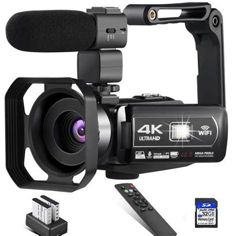 Video Camera 4K 18X Powerful Digital Zoom,48MP 3.0 Inch IPS Vlogging ...