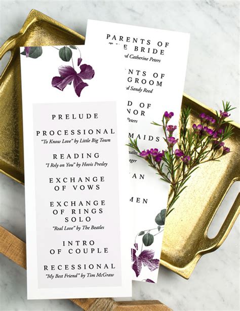 Wedding Program Wording | Truly Engaging