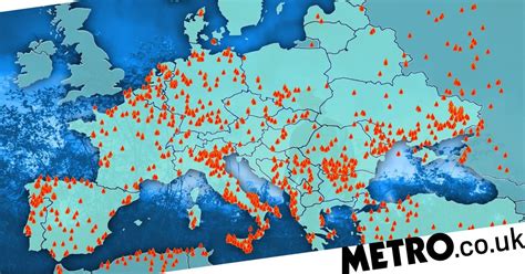 Map shows devastating scale of wildfires across Europe - TrendRadars UK