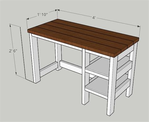 DIY Desk Construction Plans | Etsy