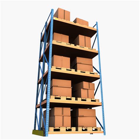 Warehouse shelf 3D Model $19 - .max .obj - Free3D