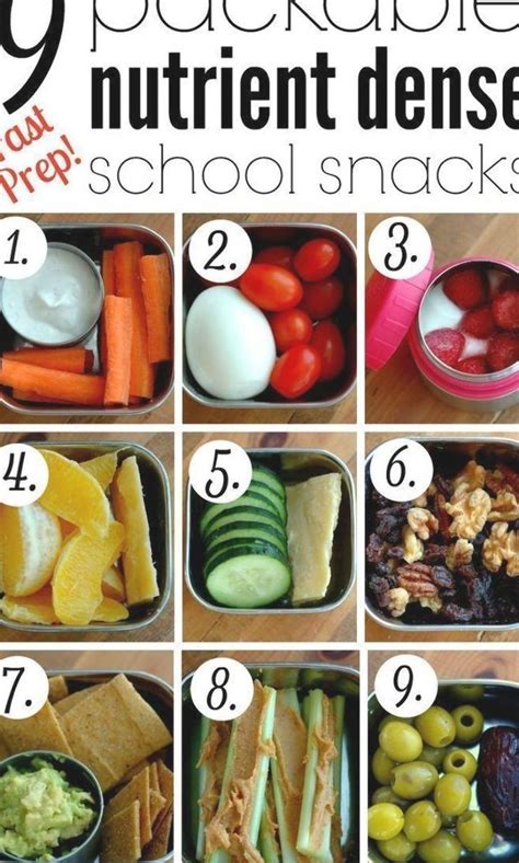 9 Packable Nutrient Dense School Snacks :: School snack time can be both nourishing and quick ...