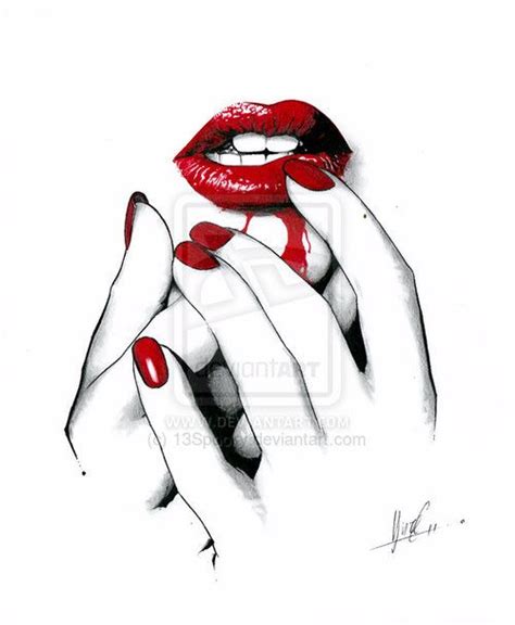 Red Lips Drawing at PaintingValley.com | Explore collection of Red Lips Drawing