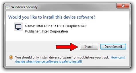 Download and install Intel Corporation Intel R Iris R Plus Graphics 640 - driver id 2171114