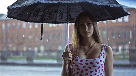 Girl Rain Umbrella Outdoor, HD Girls, 4k Wallpapers, Images, Backgrounds, Photos and Pictures