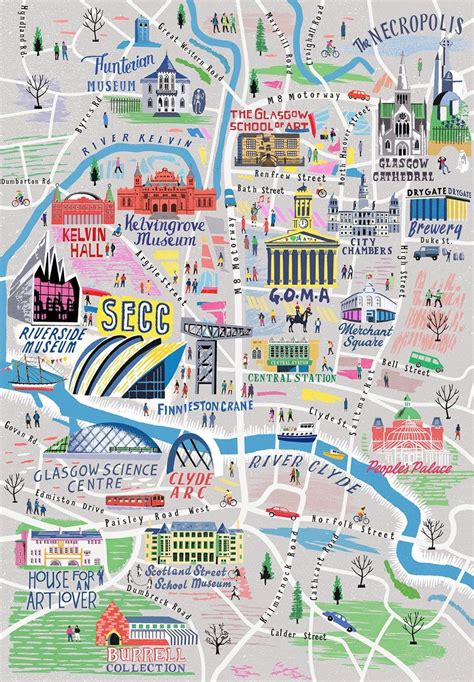 Glasgow Attractions Map